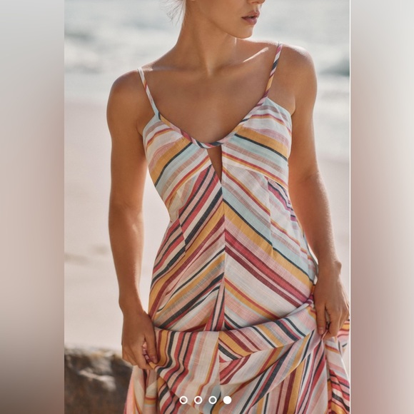 Anthropologie stripe maxi dress - Picture 3 of 10